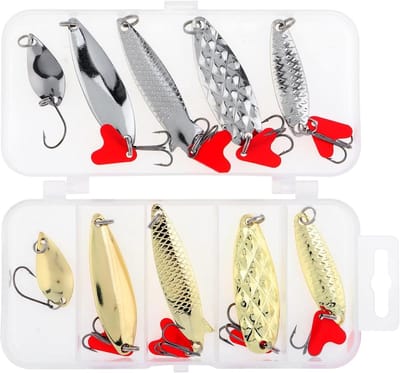 Metalen Vissen Lokt - Lepel Spinner Baits - Voor Zoutwater & Zoetwater Vissen - Forel, Bas, Zalm