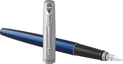Parker Jotter vulpen | koningsblauw | medium punt blauwe inkt | met geschenkdoos