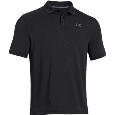 Polo de sport Under Armour Performance couleur unie pour homme hauts Noir 1242755-001 L black
