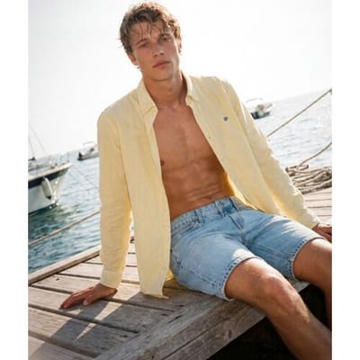 Superdry - Preppy Oxford Overhemd met Lange Mouwen - Heren - Lange mouwen shirts
