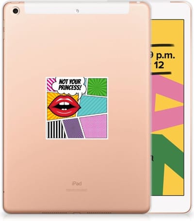 Apple iPad 10.2 | iPad 10.2 (2020) | 10.2 (2021) Leuke Siliconen Hoes Popart Princess