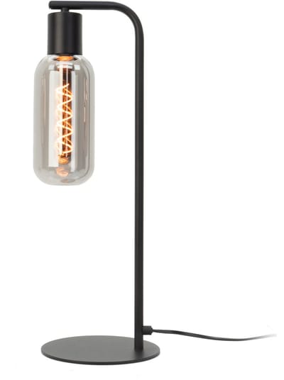 EGLO Majone Tafellamp - E27 - 50,5 cm - Zwart/Grijs - Smoke Glas - Rookglas
