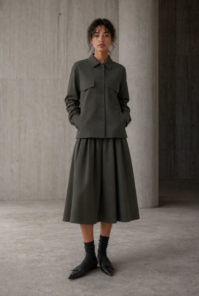 Raika skirt technical jersey | Army - Army / S