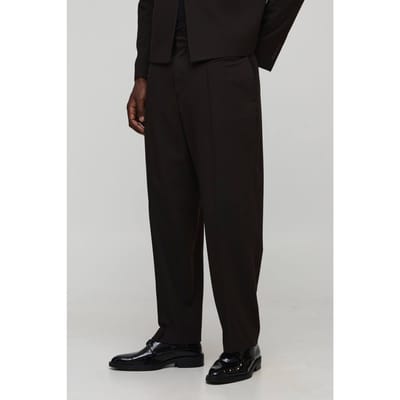 Pakbroek met een losse pasvorm en gedetailleerde naden | Chocolate | Size 28