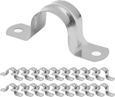 20 Stuks RVS U-vormige Buisklemmen 20mm voor Bevestigen van Gas- en Waterleidingen, Kabels en Buizen