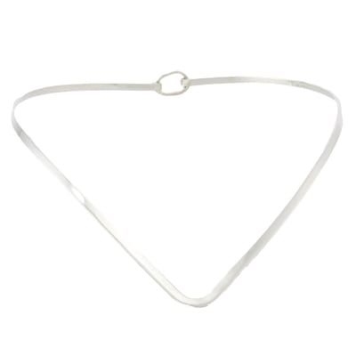 Behave – Ketting - Zilveren Spang – Massief 925 Sterling Zilver – Hand gesmeed
