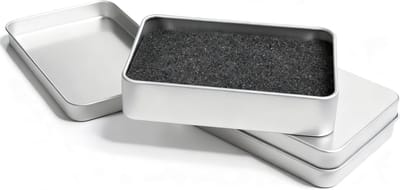 Set van 2 metalen speelkaartenboxen, lege opbergdozen voor kaarten, snoep, sleutels en kleine voorwerpen thuis