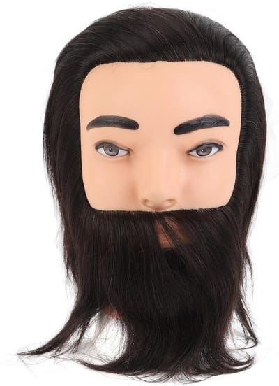 Mannequinhoofd met Baard - Oefenhoofd Man - Kappers Oefenen - Realistische Baard - 35 x 22 x 20 cm