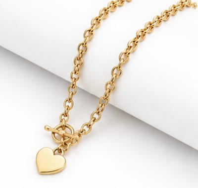 Luxe ketting - verguld - Stijlvolle ketting - Goudkleurig - Roestvrijstalen -Cadeau Voor Vrouwen- cadeau -Valentijn - Liefde - Verrassing