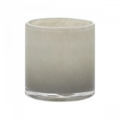 Saga Windlicht Mourning Dove Large | Lichtgrijs / Beige | Glas