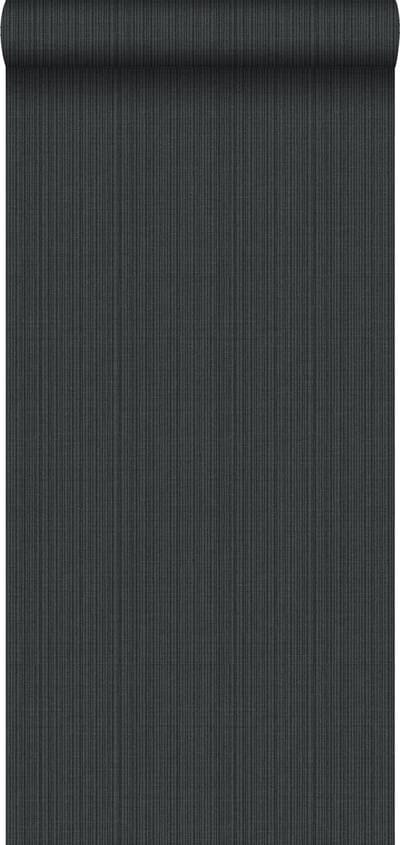 Origin Wallcoverings behang geweven structuur donkergrijs - 347625 - 0,53 x 10,05 m