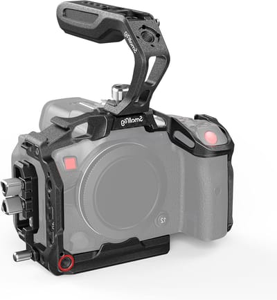 Handheld Cage Kit voor Canon R5 C met Top Handle, Volledige Behuizing, HDMI en USB-C Kabelklem - 3891