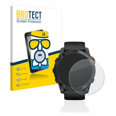 BROTECT - Screenprotector voor Garmin Fenix 7X Pro Solar (51 mm) - Folie Beschermfolie Beschermglas matte
