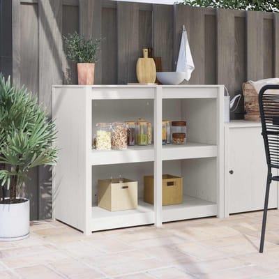 vidaXL - Keuken - Kast - MEPPEL - Warmwit - 106 - x - 55 - x - 92 - cm