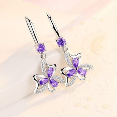 Echte 925 Sterling Zilver Zirkonia Druppel Oorbel Voor Vrouwen Fijn Peridoot Zilver 925 Diamanten Sieraden Orecchini Oorbeldoos