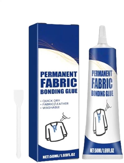 Textiellijm Transparant - Stoflijm Reparatie - Kleding Herstellen - Onbreekbare Hechting - 50 ml - Transparant