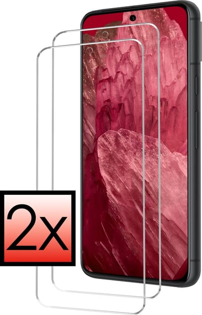 Screenprotector - 2 Stuks - Geschikt voor Google Pixel 8a - Extra Sterk - Beschermglas - Gehard Glas - Tempered Glass - Screen Protector - Bescherm Cover
