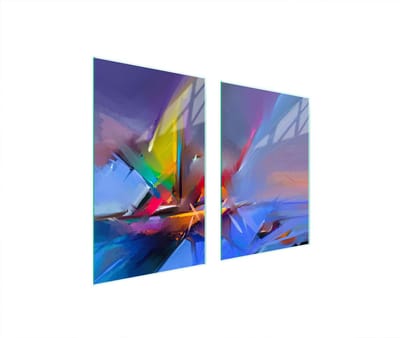 TMK ArtDeko Serie - Glazen Beschermplaat - 35x30 cm - Veilig - Sierlijke Uv-print