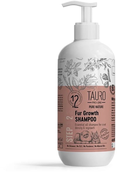 TAURO Pro Line Pure Nature Fur Growth Shampoo voor honden en katten