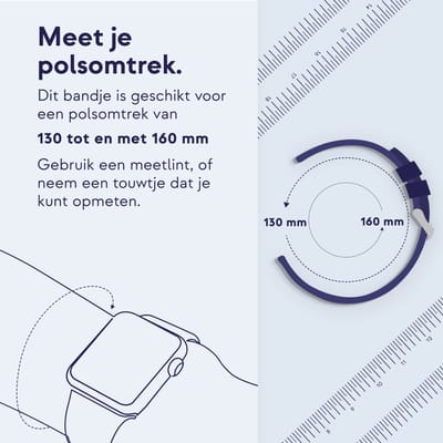 Magnetic Link-bandje FineWoven voor de Apple Watch | 38/40/41/42 mm - Maat S/M - Pacific Blue