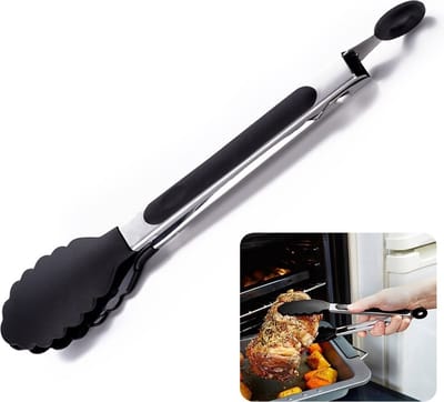 Waledano® Siliconen Tang - Vleestang - keukentang - Salade Tang - Antislip keukentang - Keukenaccessoires - Serveertang - Voedseltang - 1 Stuk