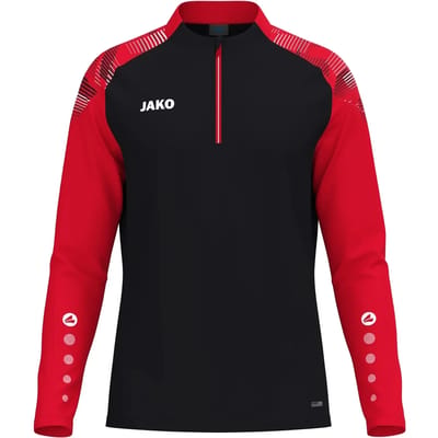 Jako Sonic Ziptop Heren - Zwart / Rood | Maat: L