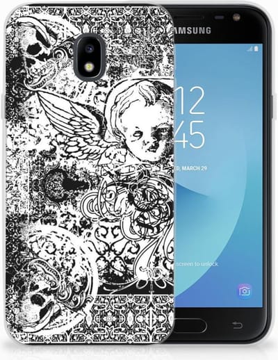 Silicone Back Case Samsung Galaxy J3 2017 Skulls Angel