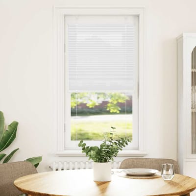 vidaXL - Plissé - rolgordijn - 55x100 - cm - stofbreedte - 54,4 - cm - polyester - wit