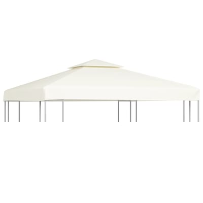 vidaXL - Vervangend - tentdoek - prieel - 310 - g/m² - 3x3 - m - crèmewit