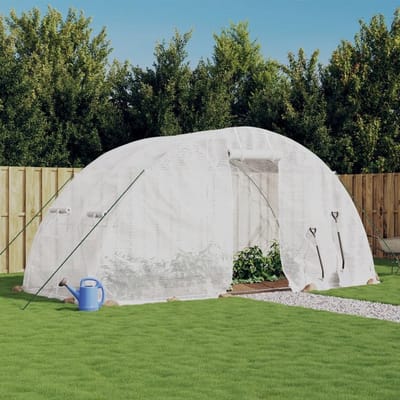 Broeikas met frame - Plantenkwekerij serre - Planten beschermen - UV-bestendig PE dekking - 5 x 2 x 2.3 m