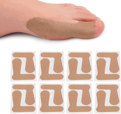 Zelfklevende Beschermende Tape voor Grote Teen - 40 Stuks, Voorkomt Wrijving, Verbeter Hallux Valgus en Comfort, Eenvoudig in Gebruik, Huidvriendelijk
