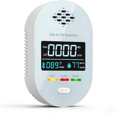 Dailygoods- Thermometer 4-in-1 - Hygrometer Binnen - Smart Thermometer met HD-Scherm - Digitale Kamerthermometer - Akoestisch Alarm - Veiligheidsoplossing voor Luchtkwaliteit - Klimaatmeter
