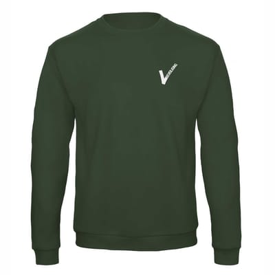 Beveiliging Sweater met Officieel Reflecterend Beveiliging Logo - 100% Katoen - Army - Maat XL - Security Kleding voor Professioneel Gebruik - Security Kleding - Beveiliging Kleding
