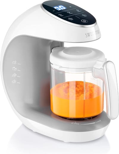 QPFO® babyvoeding maker 7 in 1 - stomer blender en baby cooker - multifunctioneel apparaat voor verse babyhapjes