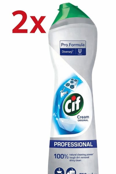2 x Cif Professional - Schuurmiddel - Original - 750ml