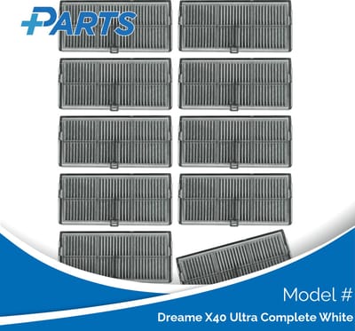 Dreame X40 Ultra Complete White Filters (10 Stuks, Plus.Parts® alternatief voor RHF14)
