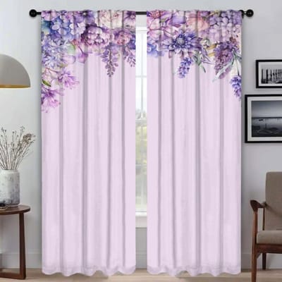 Een Elegante Kamergordijnen met Kleine Bloemen voor Woonkamer Halloween Decoratie Scheidingsgordijn Tule voor Slaapkamer Verduisteringsgordijn Jaloezieën W50xH70cmx2pcs-CL