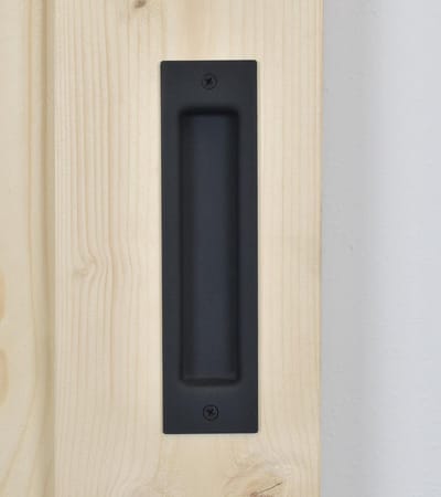 Barnwoodweb deurgreep Arizona zwart gepoedercoat staal 53x203 mm