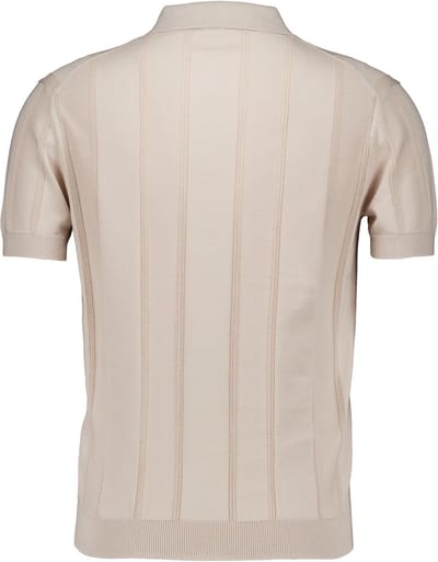 Gentiluomo Polo No Buttons Ss Heren - Polo shirt - Beige - Maat M