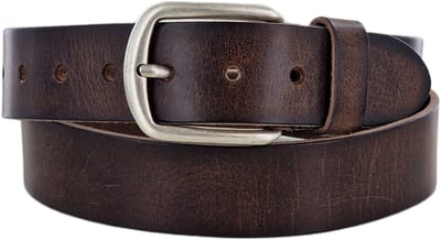 Stoere Leren Heren Riem | Kleur: Tabacco | Heren Riem | 4cm breed | Riemmaat: 95 (totale lengte: 110cm) | 100% echt leer | Nikkelvrije gesp