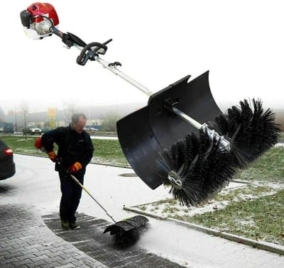 Benzine Veegmachine - Aangedreven Veegborstel - Oprit Reinigen - 600mm Nylon Borstel - 52 cc Motor - Niet Gespecificeerd