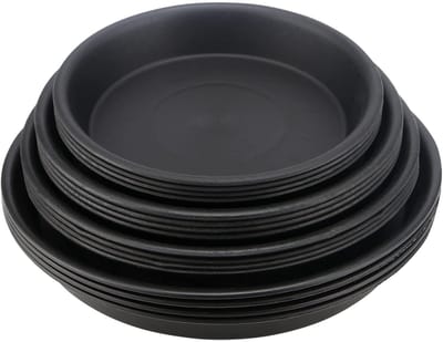 Dailygoods- Plantenschotels 16 Stuks - Ronde Plantenpotten - Plastic Plantenbakken - Druppelschotels - Voor Buiten/Kamerplanten - Afmetingen 17/19/21/23,7 cm