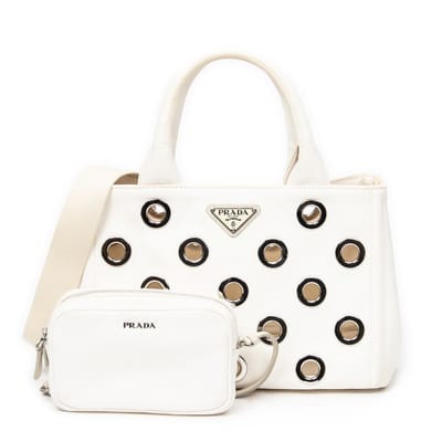 Small Grommet Canapa Tote  Schoudertas