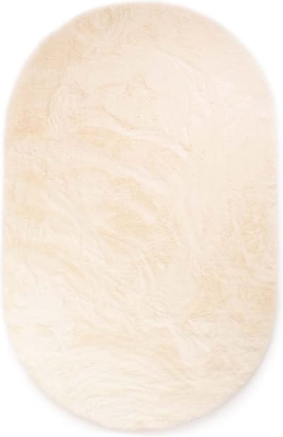 Vloerkleed ovaal hoogpolig - Comfy plus crème 150x240