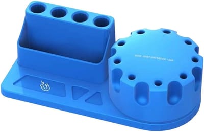 Schroevendraaier Organizer - Gereedschap Standaard - Werkplaats Ordenen - 360 Graden Draaibaar - 5.6 x 7.5 x 5.6 cm - Zwart