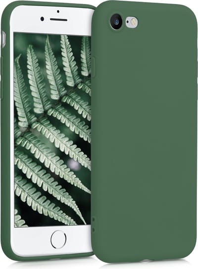 kwmobile telefoonhoesje geschikt voor Apple iPhone SE (2022) / iPhone SE (2020) / iPhone 8 / iPhone 7 - Hoesje voor smartphone - Precisie camera uitsnede - In donkergroen mat