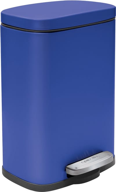 spirella Pedaalemmer 5L - AKIRA - Prullenbak Badkamer - Staal - Blauw