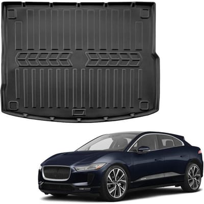 Bac de coffre sur mesure - SCOUTT - Jaguar I‑Pace (depuis 2018) - Noir mat - Antidérapant - Rebords hauts