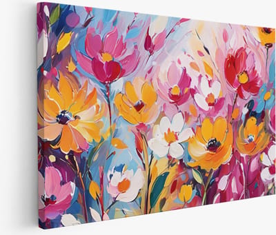 Saammp Muurcirkel Hout - Kleurrijke Tijger - Dieren - Abstract - Ø 80 - Wandcirkel - Wanddecoratie Cirkel - muurdecoratie Woonkamer - Slaapkamer decoratie - Rond Schilderij