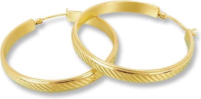 Amanto Oorbellen Destiny G - 316L Staal - Oorring - 5,5mm - ∅48mm